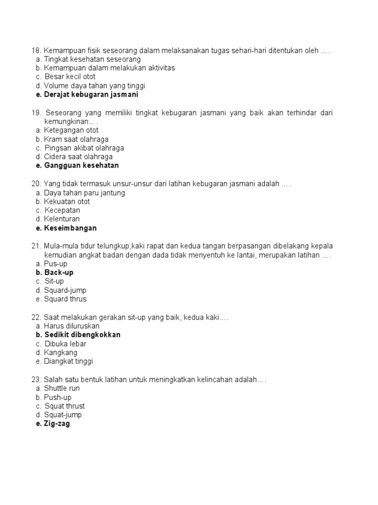 Kebugaran Jasmani