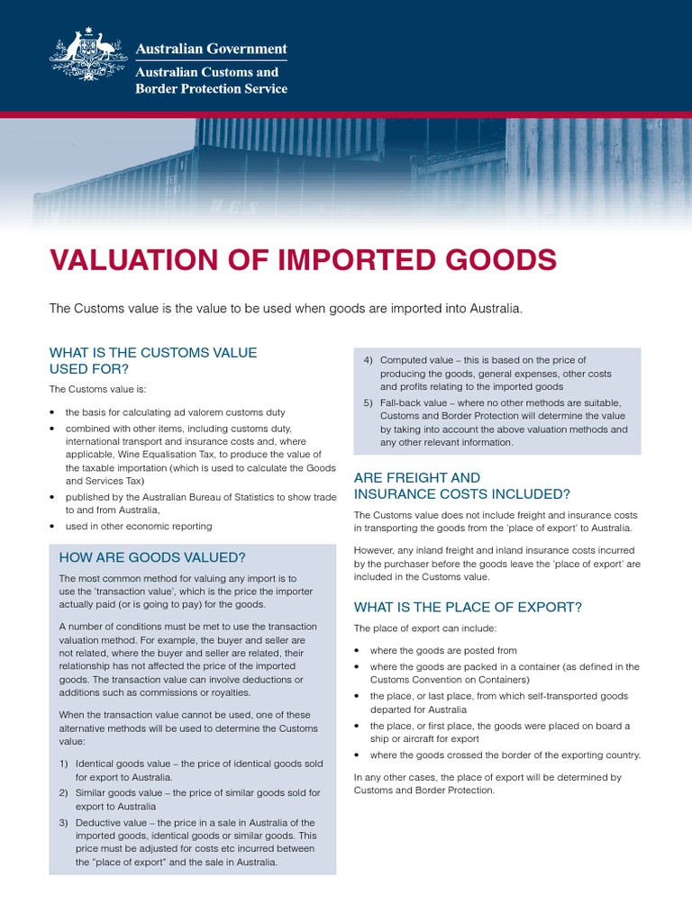 imported goods for sale