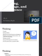 Thinking, Language, and Intelligence: R. Cavera, Psy.D