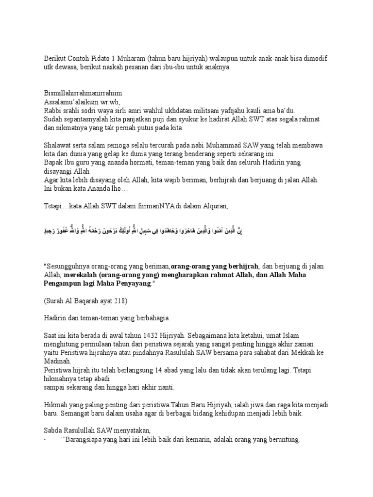 Kumpulan Teks Pidato Tentang Tahun Baru Kumpulan Referensi Teks Pidato