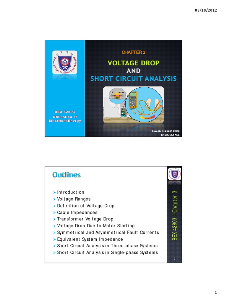 CHAPTER 3 Voltage Drop and Short Circuit Analysis PDF PDF