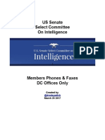 US Senate Select Committee On Intelligence: Created by March 26 2017