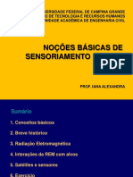 Noções Básicas de Sensoriamento Remoto