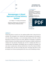 Nanosponges: A Novel Approach of Drug Delivery System: Research Article