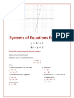 Systems of Equations Example