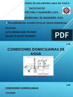 Conexiones Domiciliarias de Agua y Desague..