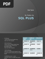 Sqlplus Oracle Basic