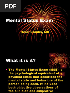 Mental Status Exam
