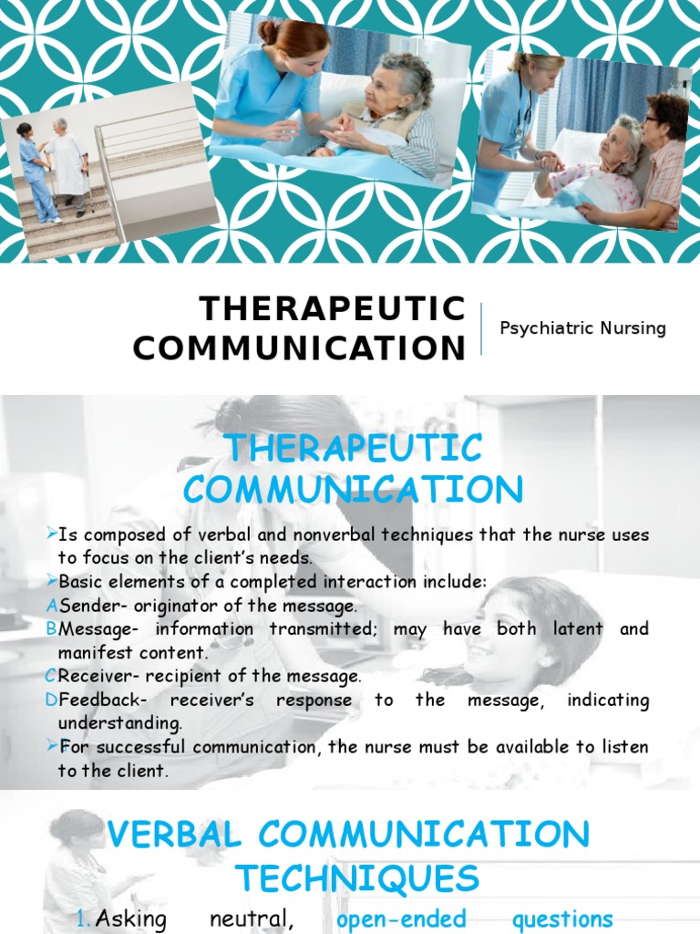 Essentials of Therapeutic Communication A Guide to Effective Listening