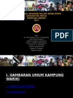 Seminar Kuliah Kerja Nyata Kampung Wariki, Distrik Sidey, Manokwari, Papua Barat