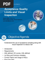 Acceptance Quality Limits and Visual Inspection PDF