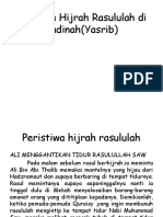 Peristiwa Hijrah Rasululah Di Madinah (Yasrib)