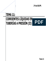 11 TEMA 11 Corrientes Liquidas en Tuberias A Presion II