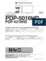 Pioneer Pdp5016hd Service Manual