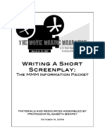 Writing A Short Screenplay (Materials and resources assembled by Professor Elisabeth Benfey)
