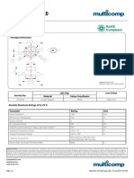 1W High Power LED: Package Dimensions