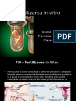 Fertilizarea in Vitro