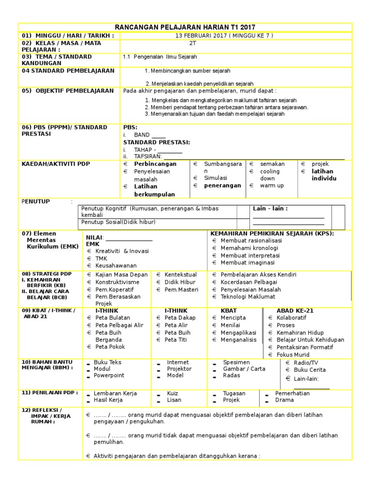 Contoh Rph Matematik Tingkatan 1 Kssm  melayutingkatan