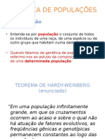 Genética Populações Hardy-Weinberg