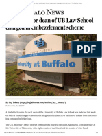 Candidate for Dean of UB Law School Charged in Embezzlement Scheme - The Buffalo News