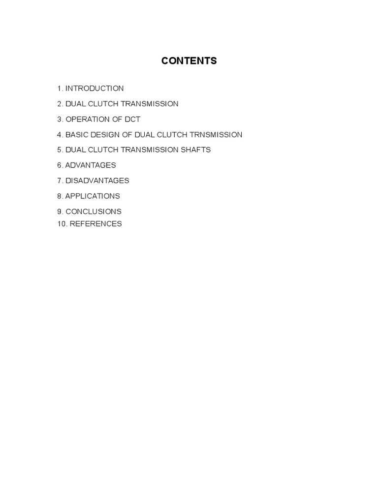 Dual Clutch Transmission | PDF | Manual Transmission | Transmission