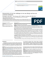 Characteristics of tree nut challenges in tree nut allergic and tree nut sensitized individuals