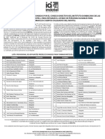Listado Provisional Aspirantes Preseleccionados A Integrar La Lista de Elegibles para Conformar Los CC Del Indotel