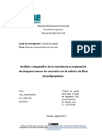 Analisis Comparativo de La Resistencia A Compresion de Los Bloques Huecos de Concreto Con Anime