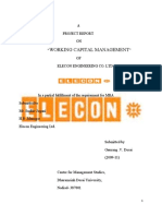 WORKING CAPITAL MANAGEMENT OF ELECON