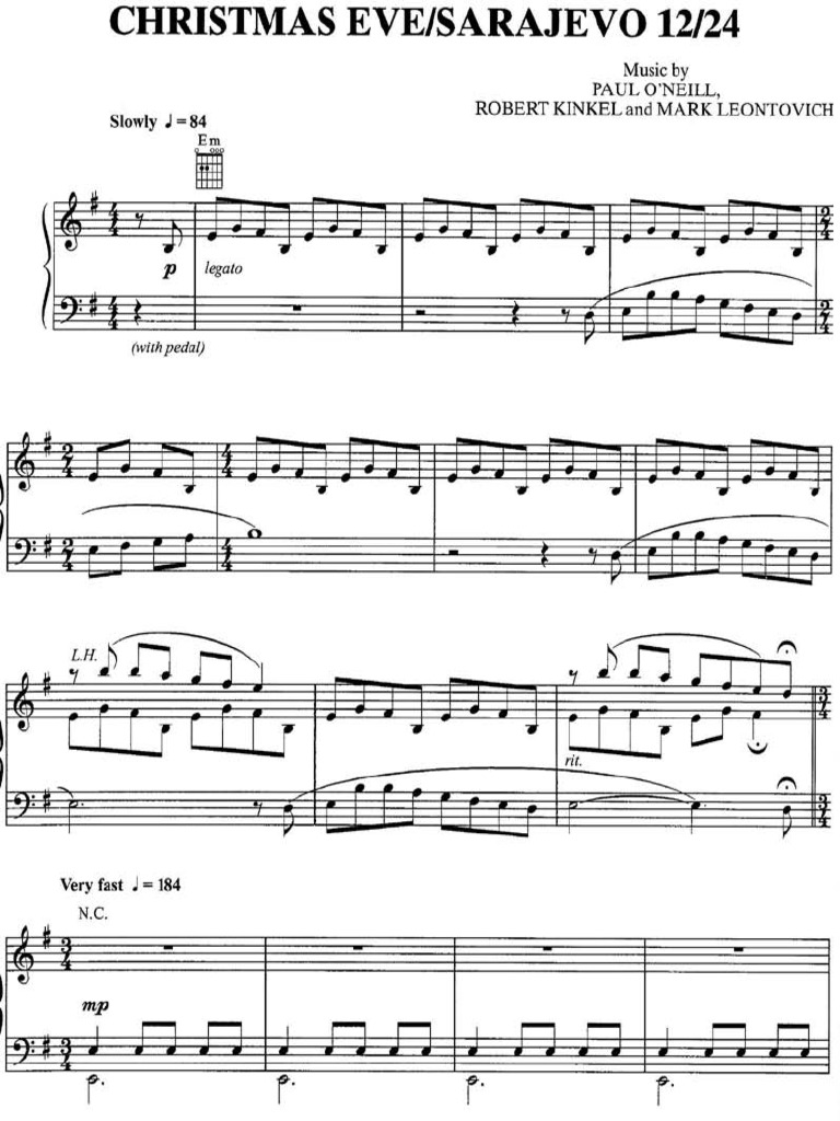 Christmas eve sarajevo piano deals