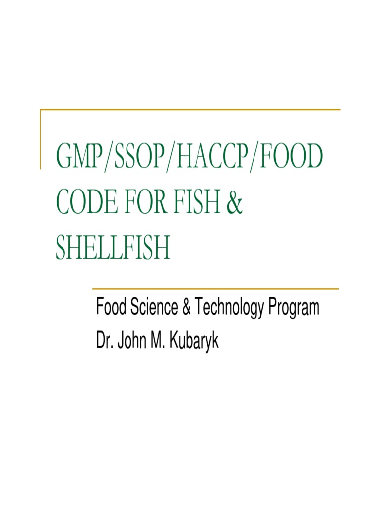 12 Seafood HACCP PDF Bivalvia Shellfish
