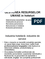 Tema 5 GESTIUNEA RESURSELOR UMANE in Hoteluri