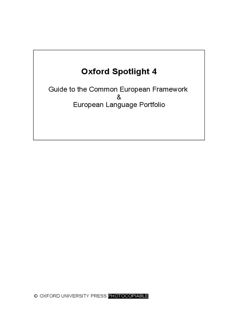 Spotlight 4 Portfolio English | PDF | Ellipsis | Vocabulary
