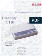 Manual Electrocardiografo Cardysuni-C110