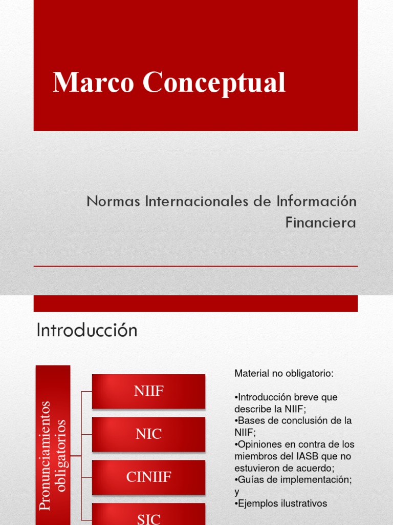 Marco Conceptual NIIF Normas Internacionales de