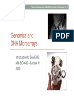 11 BIO4600 Genomics DNA Microarrays