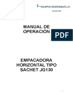 Manual Sachet Jg110