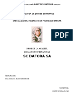 Analiza Financiara A SC Dafora SA