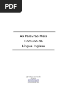 250 Palavras Mais Comuns Em Ingles