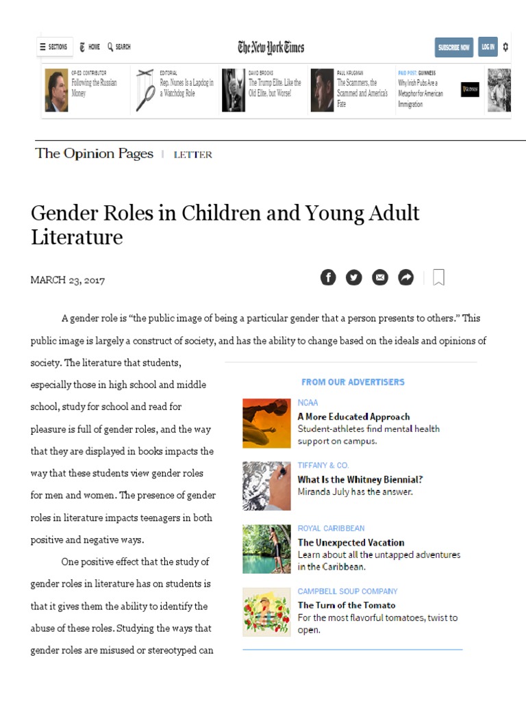 Importance of gender roles image