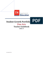 Fine Arts 2016 17 Student Growth Portfolio Model Guidebook