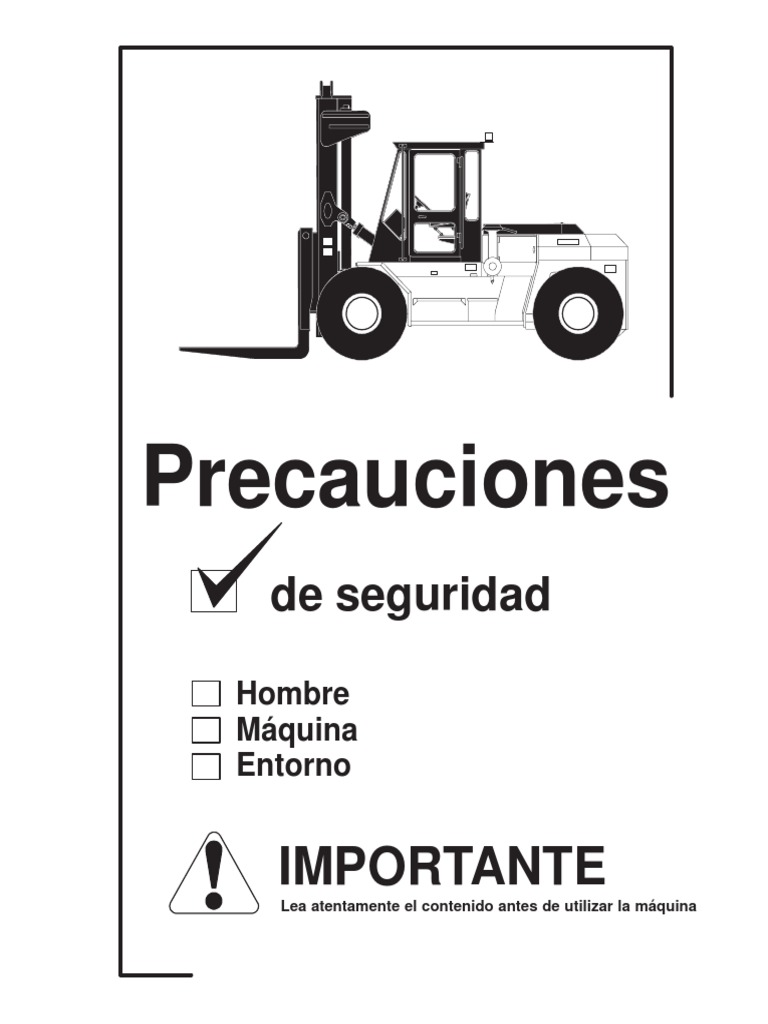 Seguridad en el uso de montacargas | PDF | Máquina elevadora | Eje