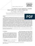 Thermogravimetric Analysis of Soot Emitted by A Modern Diesel Engine Run On Catalyst-Doped Fuel