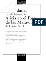 Guía de Lectura Alicia en El País de Las Maravillas