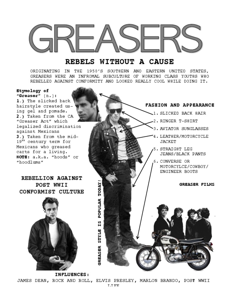 Greaser Subculture and Style Origins | PDF | Travel