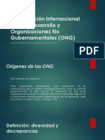 Cooparación internacional y  ONGD