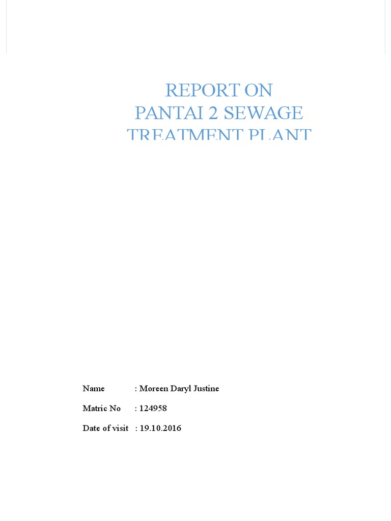 Pantai 2 STP Report | Download Free PDF | Sewage Treatment | Anaerobic ...