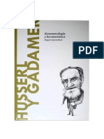 Garcia Baro Miguel - Descubrir La Filosofia 30 - Husserl Y Gadamer