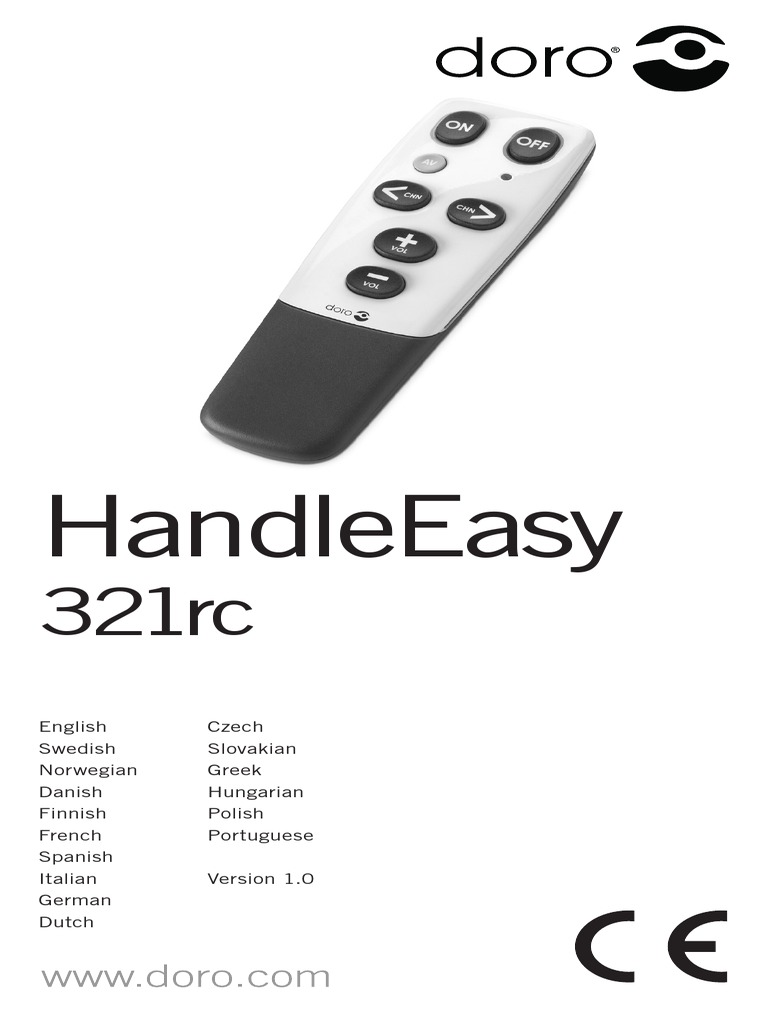Manual Doro HandleEasy 321rc PDF
