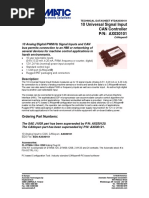 10 Universal Signal Input CAN Controller P/N: AX030101: Description